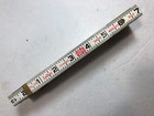 Lufkin 6' Wood Folding Brick Mason's Rule Measure 72" Brass Joints Red End~Nos~