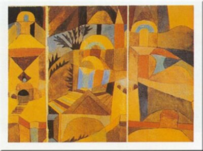 PAUL KLEE： Tempel / Stadte / Palaste Temple Gardens (1920) by