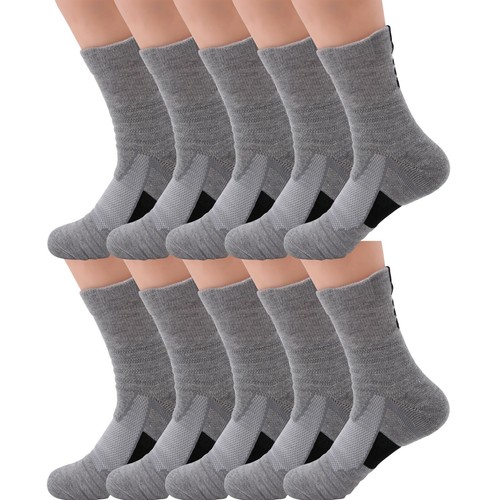 10 pairs Mens Cotton Athletic Sport Casual Long Work Crew Socks Size 9-11 6-12 - 第 9/17 張圖片
