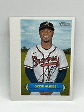 2022 Topps Heritage High Ozzie Albies 1973 Pin-Ups Box Topper 73PU-45 Braves