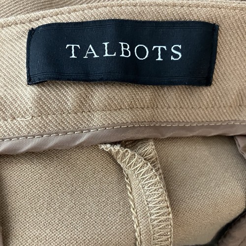 Talbots Equestrian Riding Pants 14 Tan Camel Skinny Ankle Suede Patches Stretch - Picture 4 of 22