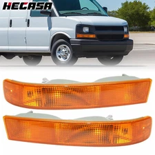 Pair Corner Light Parking Turn Signal Lamp For 03-23 24 25 Chevy Express/GMC