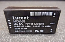 Lucent MC005B DC-DC Power Module (28 VAC, 0.22A/ 12 VDC, 0.42A) Lot of 2