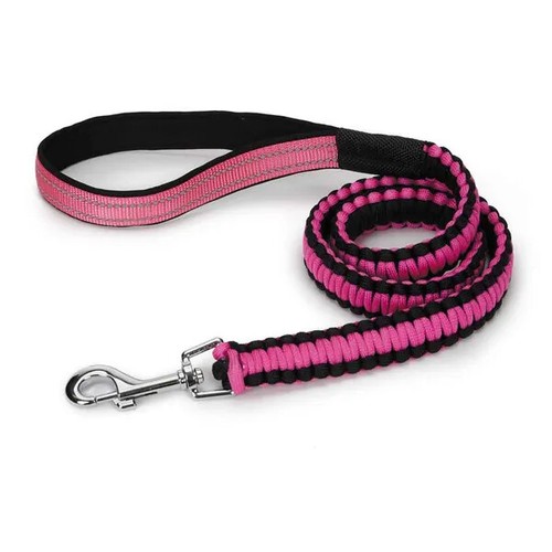 Guardian Gear Reflective Paracord Dog Puppy Pet Leash Lead Red Yellow Blue Pink - Picture 10 of 12