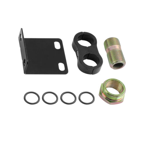 15Row AN10 Engine Oil Cooler w/ 3/4-16 & M20 x 1.5 Filter Relocation Adapter Kit - Picture 12 of 12