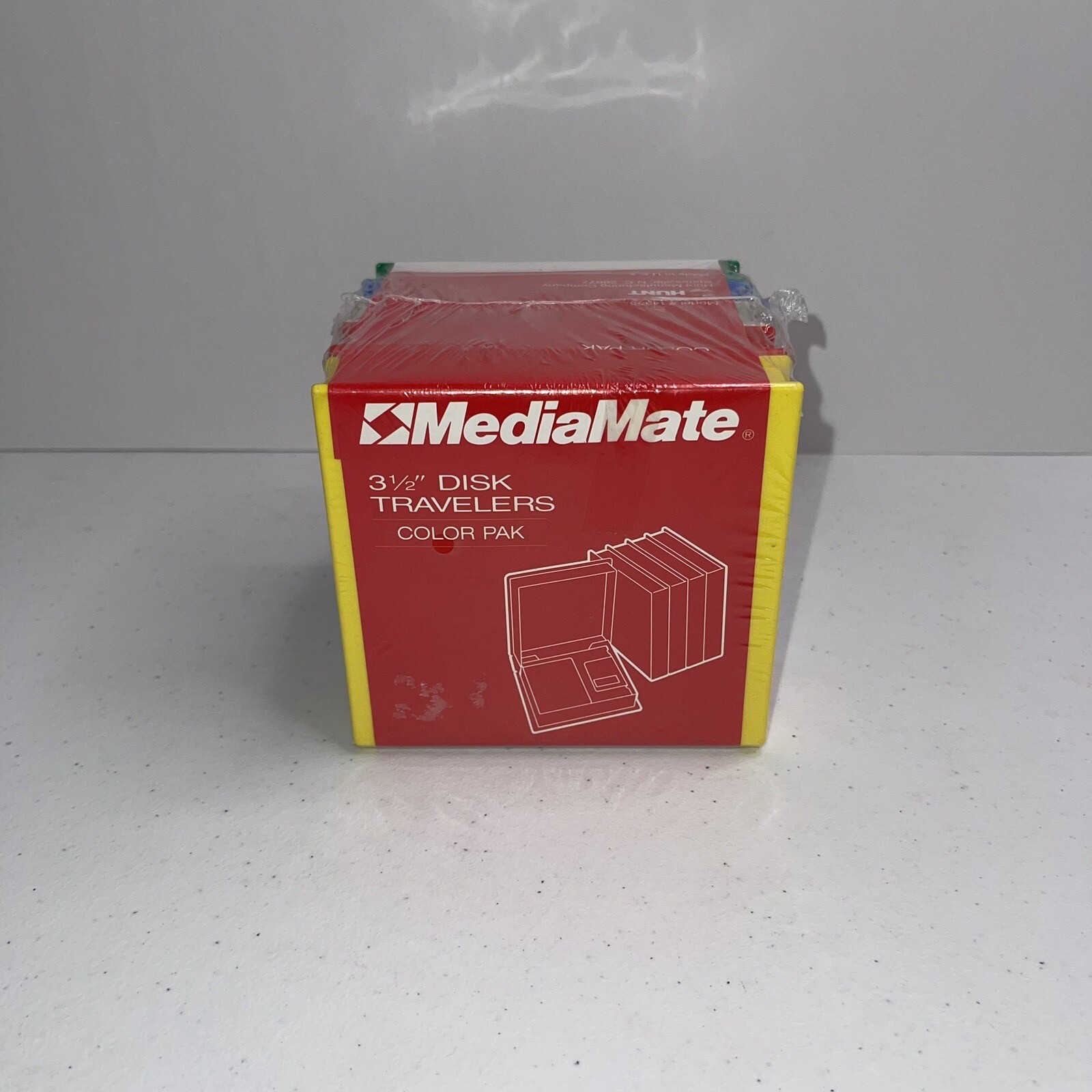 Lot of 5 Media Mate 3 1/2 Disk Traveler Floppy Diskette Storage organizer