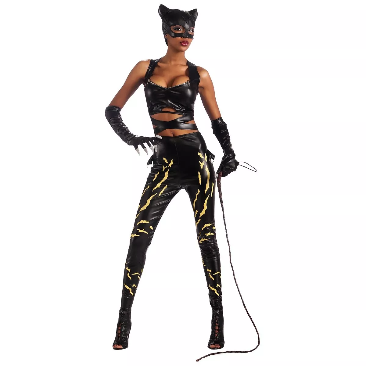 Catwoman Costume Adult Halloween Fancy Dress