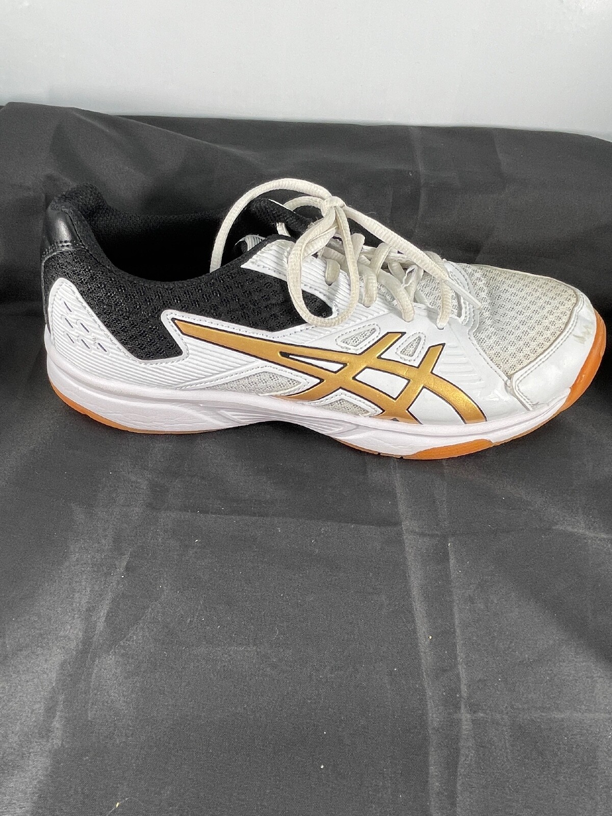 Asics Womens Upcourt 1072A012 White/black/gold Running Shoes
