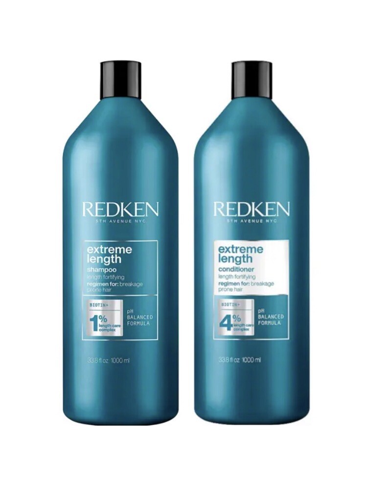 Redken Extreme Length with Biotin Shampoo and Conditioner Set 33.8