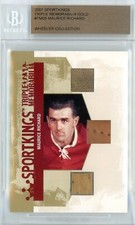 2007 SPORTKINGS TRIPLE MEMORABILIA GOLD RELICS #TM08 MAURICE RICHARD 1/1