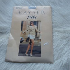 Vintage SHEER Pantyhose KAYSERS SMOKE XL Pantyhose Black Grey Pantyhose Gray