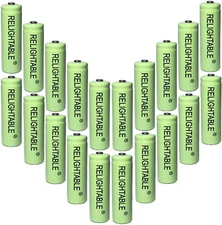 20-PCS AA NiMh 600mAh 1.2V Rechargeable Batteries Solar Ni-Mh Light LEDs C20