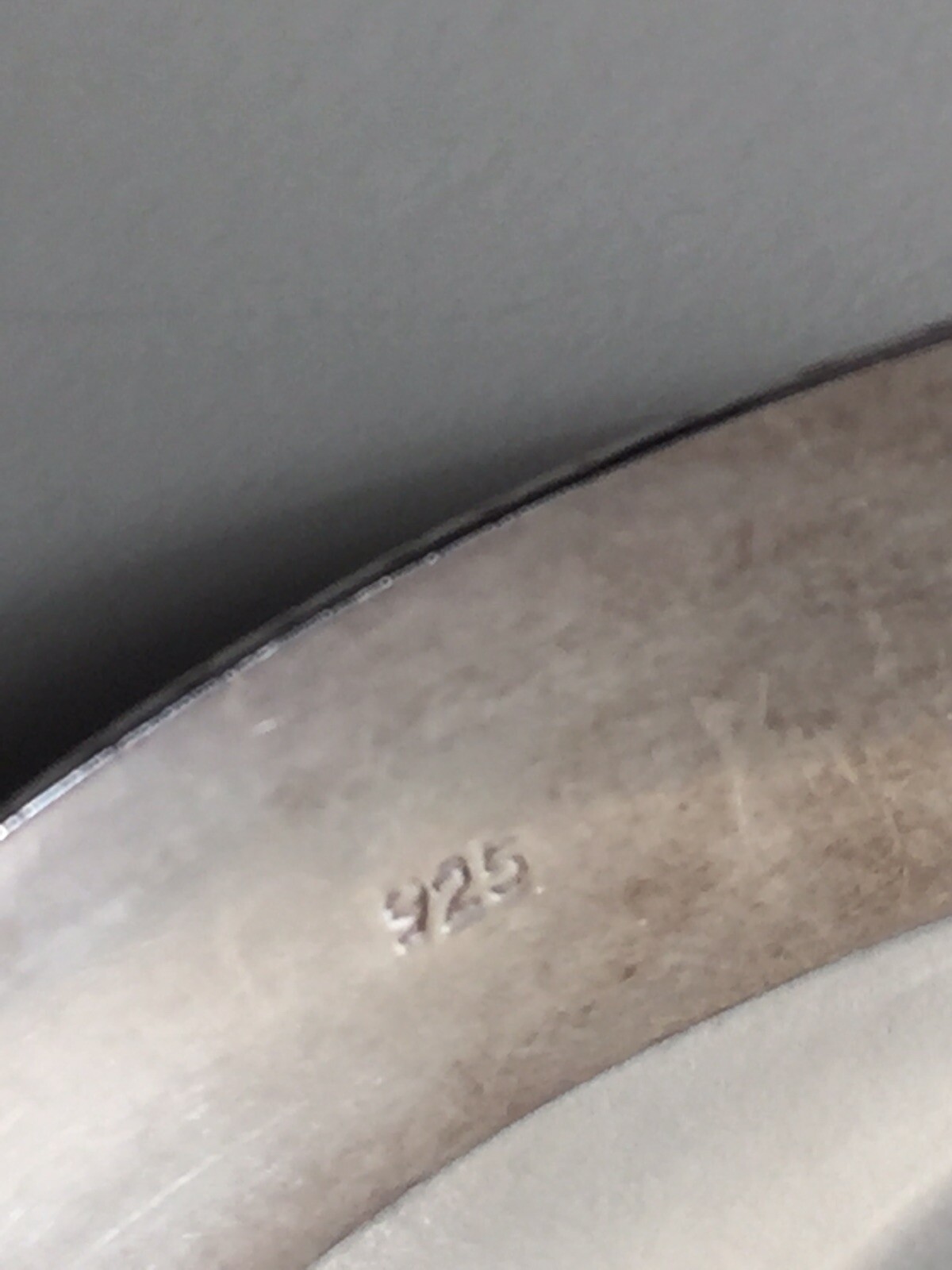 Antique Sterling Silver Embossed Hinged Bangle Br… - image 5