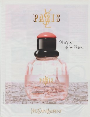 Paper advertising - advertising paper - Paris d'Yves Saint Laurent 
