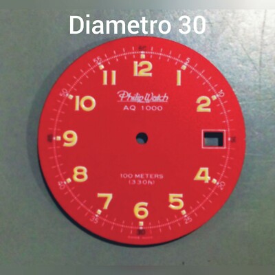 philip watch dial aquatic model 1000 three balls red 