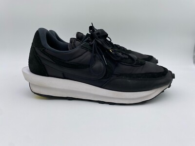 sacai x nike ldwaffle black nylon