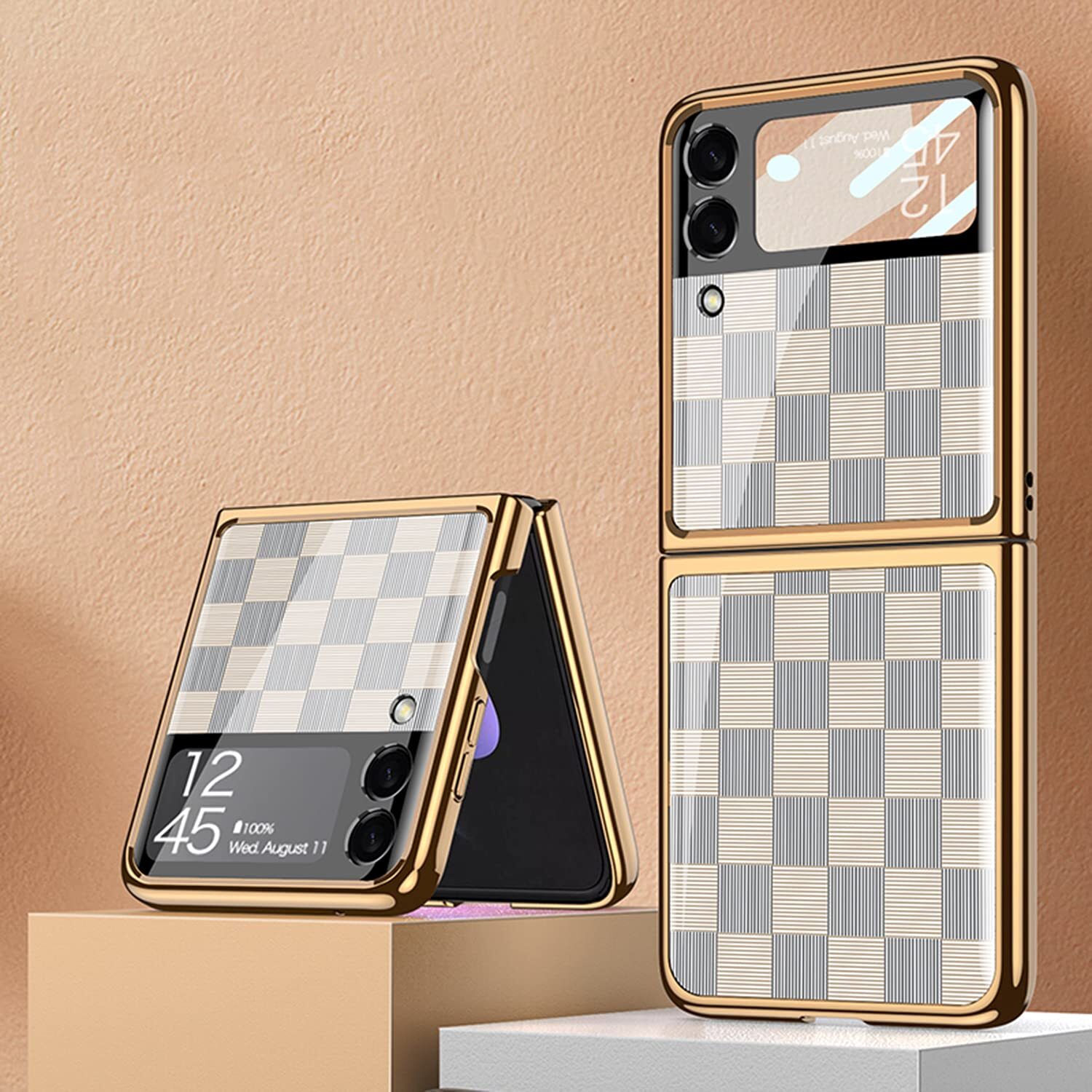 COQUE Custodia Galaxy Z Flip 3 5G, Custodia per cellulare verniciata (q1M)
