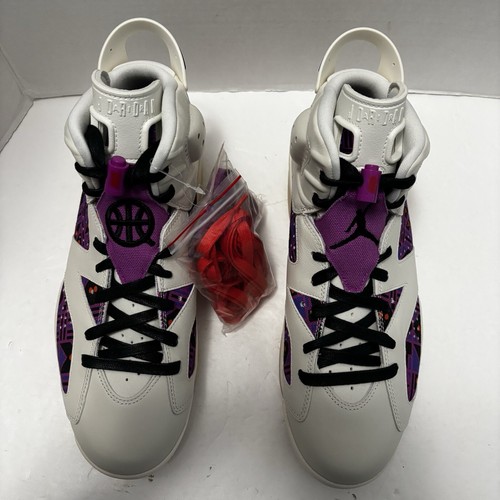 NEW 2020 Nike Air Jordan 6 Retro Quai 54 Sail Black-Team Orange Men's Size 11 US - Picture 11 of 15