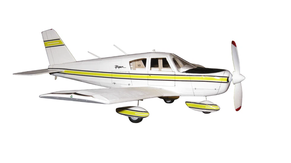 Guillow's Aereo Balsa Piper Cherokee 140 tagliato al laser Scala 1:20 - Immagine 4 di 4