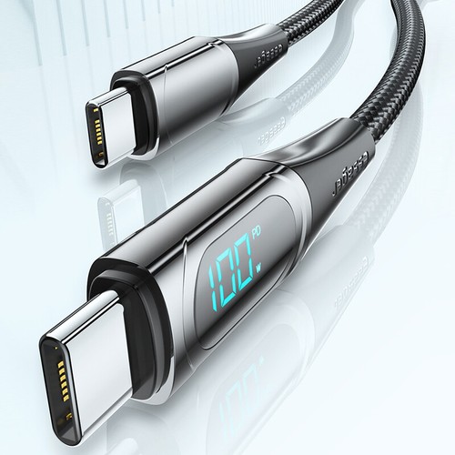 Type-C Charger Fast Charging Cable Line USB Lead Data PD 100W Cable LED Displa ~ - Picture 10 of 16