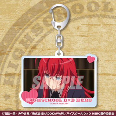 High School DxD Hero Rias Gremory Acrylic Key Holder Ring Western ver. C-3 New