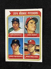 1974 Topps #608 RC Pitchers Apodaca Error Ex WRONG BACK #605 RC Tanana RARE *126