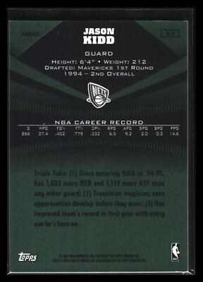 2006-07 Topps Triple Threads Jason Kidd Emerald #148/199 | eBay