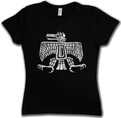 AZTEC EAGLE WOMEN T-SHIRT Indians Sign Culture Civilization Mayans Religion