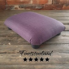 Small footstool 10 cm tall Ottoman home office Low footrest multicolour bed step