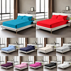 Extra Deep 26cm Full Fitted Sheet Bed Sheets Single Double King Super King Size