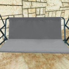 Gray 2/3 Seat Swing Seat Cover Bench Cover Replacement Outdoor Patio Hammock