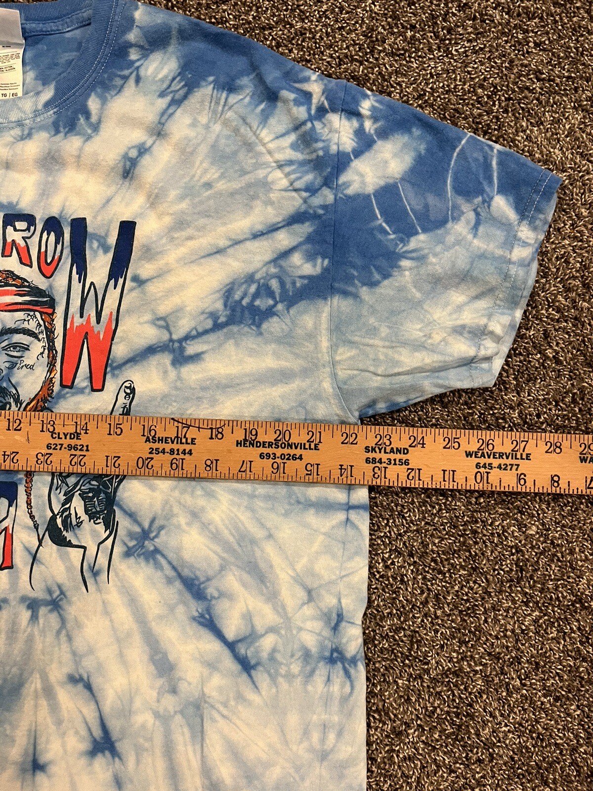 FILA T shirt Old Rowt Postne Malo uomode gra blu tie dyeica manic cort uomoia ta XLuc