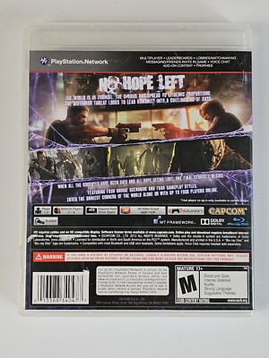 Resident Evil 6 (Sony PlayStation 3, 2012) PS3 Video Game