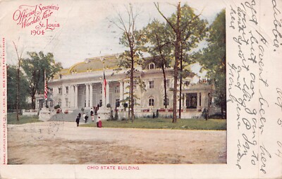 St Louis 1904 WORLD'S Fair-Ohio Staat Gebäude Postkarte