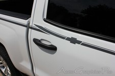 Chevy Silverado Truck Upper Pin Striping Vinyl Graphics Kit 3m Decals 2014-2018