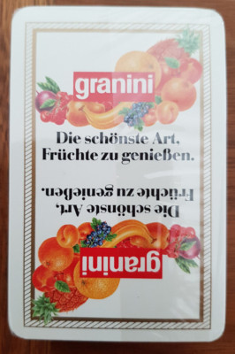 Skatkarte, französisches Blatt: Werbung: granini