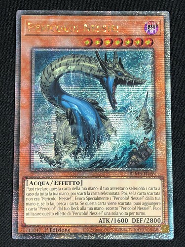 YUGIOH DANGER! NESSIE! BLMR-IT059 1ST QUARTER CENTURY NM ITALIAN