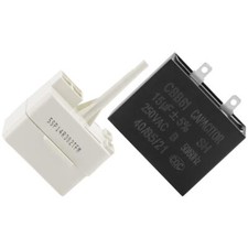 Refrigerator Compressor Start Relay and Capacitor W10613606 New Upgraded Comp...