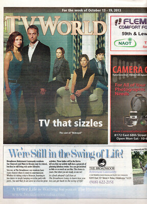 TV WORLD Magazine Oct. 13 2013 Hannah Ware Stuart Townsend Wendy Moniz Betrayal