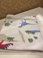 Pottery Barn Kids Size Twin Dinosaur Organic Cotton Flat Sheet
