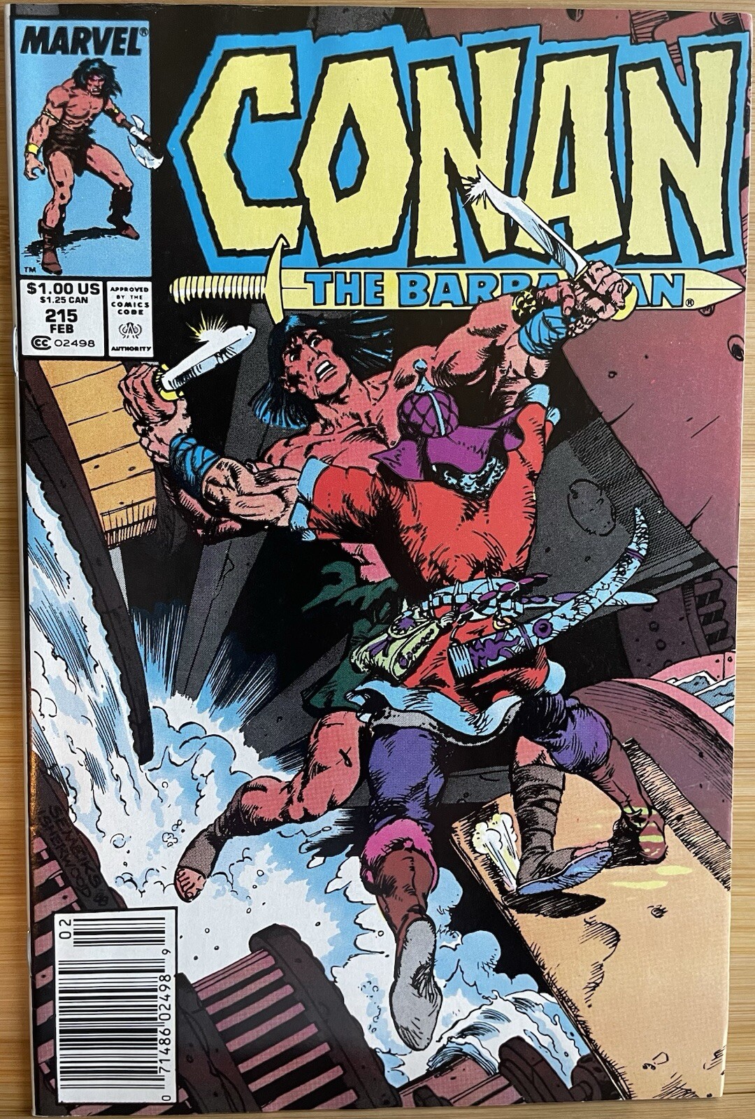 Conan the Barbarian #215 (Marvel Comics February 1989)