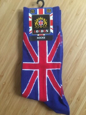 UNION JACK OF LONDON Union Jack Men’s UK Size 6-11 Novelty Quality Flag Socks C40