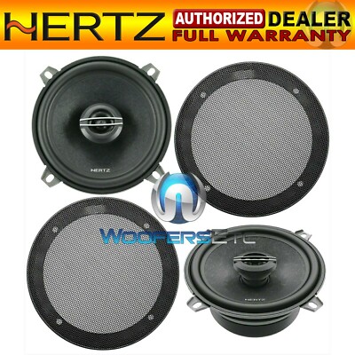 pkg HERTZ CX130 5.25'' 2-WAY TETOLON TWEETERS COAXIAL SPEAKERS + COVER GRILLS NEW