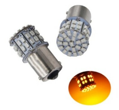 Ampoule LED P21W BA15S Orange - Compatible CANBUS, 12-24V - Id&eacute;ale Feux Stationnement &amp; DRL LED P21W Orange