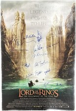 Lord of the Rings: Fellowship of the Ring Multi-Signed Poster 16 Signatures BAS Lord of the Rings: Fellowship of the Ring Multi-Signed Poster 16 Signatures BAS