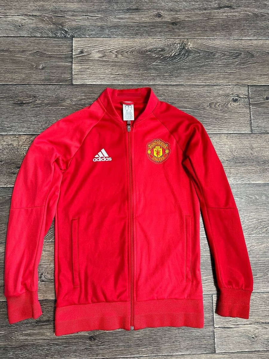 Adidas Manchester United men jacket full zip red small 2016 | eBay