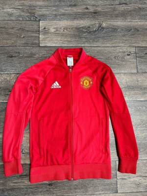 Adidas Manchester United men jacket full zip red small 2016 | eBay
