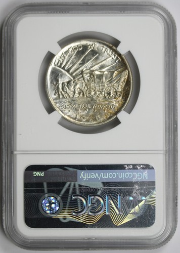 1926-S Oregon Trail Silver Commemorative Half Dollar 50C MS 66 NGC - Picture 2 of 4