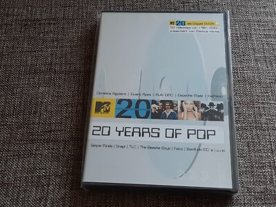 MTV 20 Years Of Pop 2-Disc DVD Booklet 50 Video Clips 1981-2001 Markus Kavka