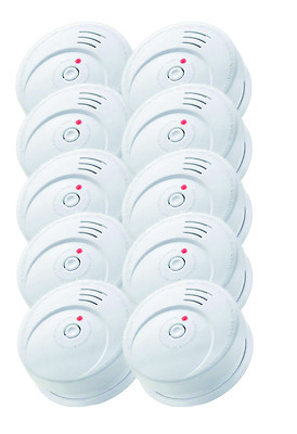 Jeising 10er Rauchmelder Set  GS 506 G / 10 Jahre Batterie /EN14604:2005-AC:2008